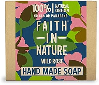 Faith In Nature Natural Fragrance-Free Hand Soap Bar, Restoring, Vegan and Cruelty Free, No SLS or Parabens, 100 g