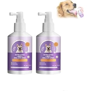 Sofenthiss – Sofenthiss Teeth Cleaning Spray for Dogs & Cats,Teeth Cleaning Spray for Dogs & Cats,No Brushing Pet Oral Care Spray,Pet Breath Freshener Spray (2 pcs)