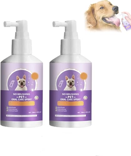 Sofenthiss - Sofenthiss Teeth Cleaning Spray for Dogs & Cats,Teeth Cleaning Spray for Dogs & Cats,No Brushing Pet Oral Care Spray,Pet Breath Freshener Spray (2 pcs)