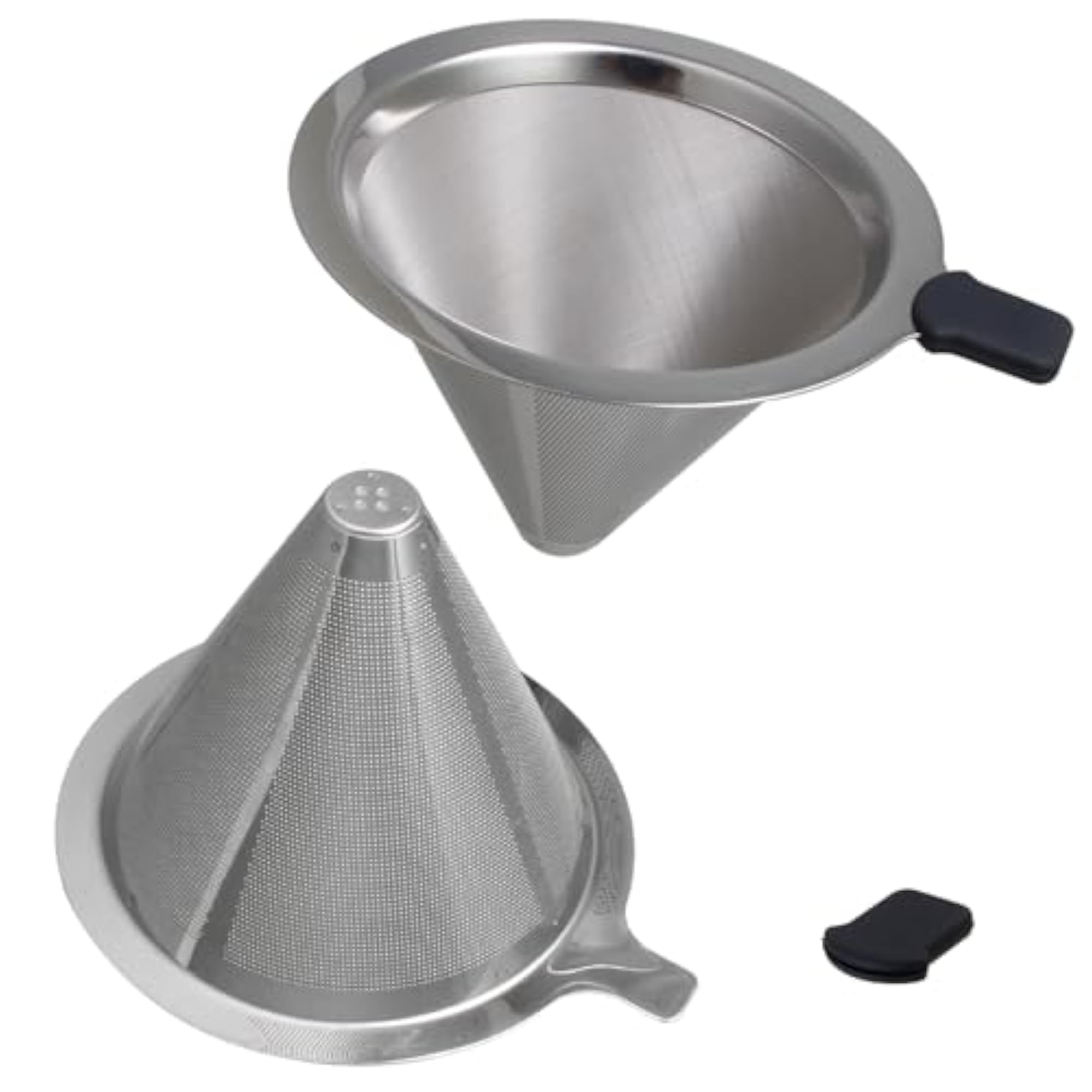 Double Mesh Pour Over Coffee Filter Set, Stainless Steel