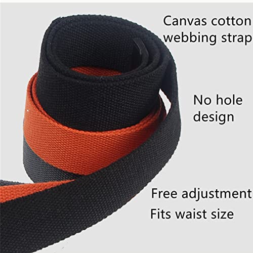 2 Pack Men Women Canvas Web Belt with Double D-ring, 1 1/2" Wide Durable Adjustable Casual Extra Long3