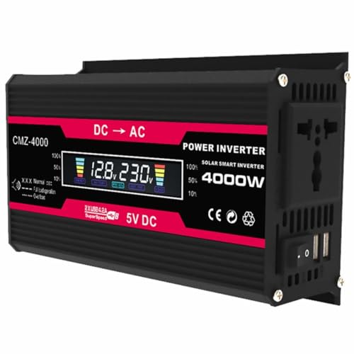Inverseur de puissance USB Cabilock adaptateur de voyage écran LCD camping