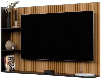Painel Para TV 50 Polegadas Sala/Quarto Nicho Prateleira Berlim (...
