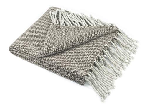 Reality&Fantasy Wool Fringed Knee Throw Blanket For Couch Bed Outdoor Travel #TOP1