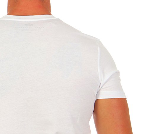 Alpha Industries 100501, T-shirt, Uomo, Bianco