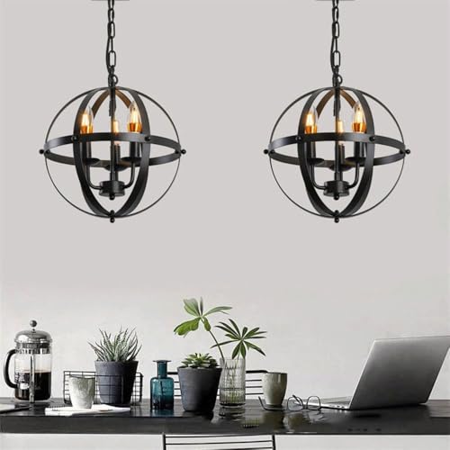 Lámpara colgante de techo estilo industrial E14 pequeña para iluminación de dormitorios 5