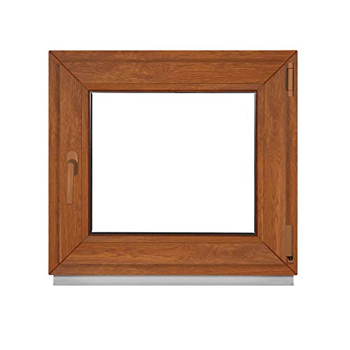 Komforta - Ventana para exterior e interior (1100 x 950 mm, PVC, 110 x 95 cm, doble acristalamiento)