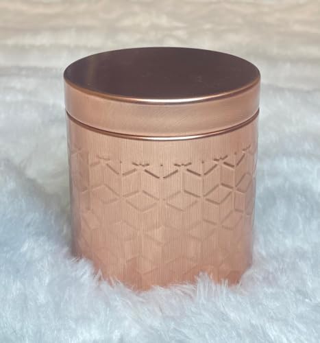 Image of Airtight Embossed Copper plated Tin (Pack of 1) - Return Gift