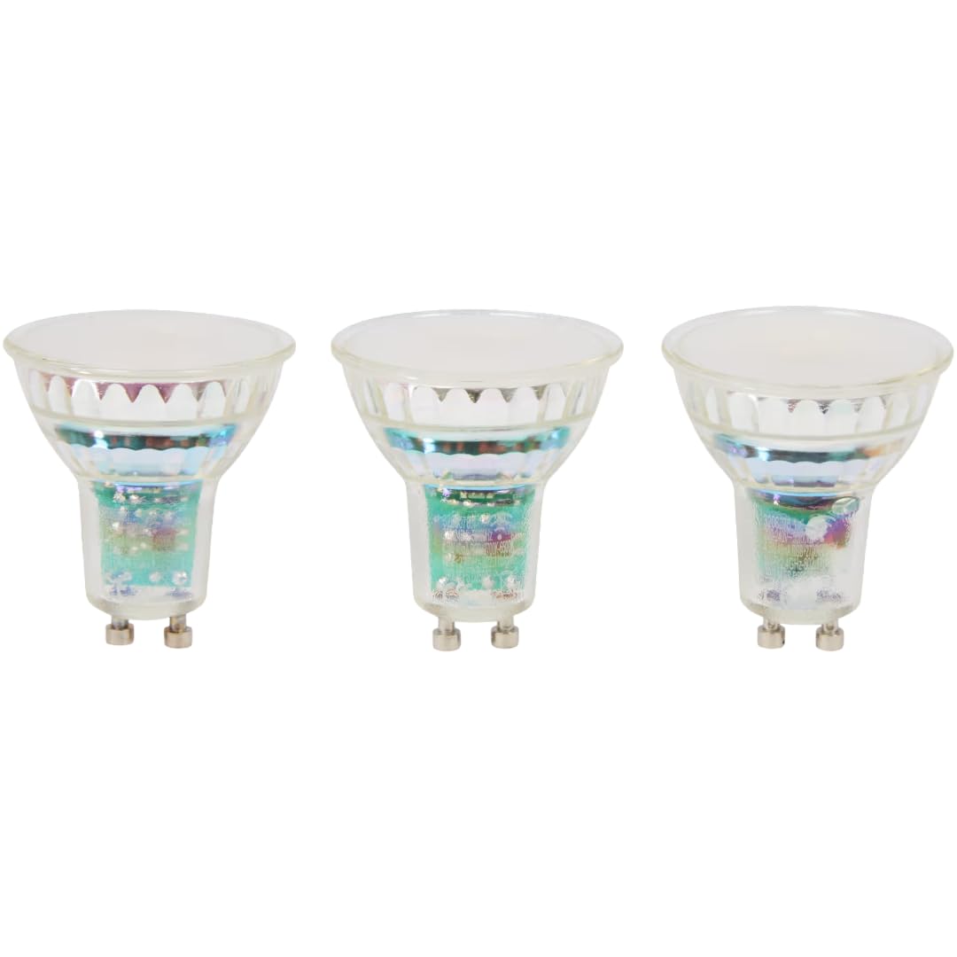 Générique LSC Smart Connect (Lot de 3) Ampoules LED Connectées GU10 WiFi - Dimmable, RGB & Blanc Variable (2700K-6500K) - 4.5W 390lm - Compatible Commande Vocale et Application LSC