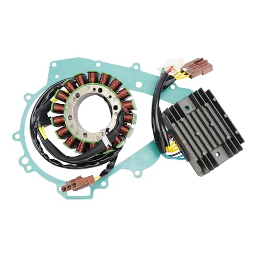 Areyourshop Kit Stator + Régulateur de Tension + Joint pour Aprilia RSV 1000 R 2004-2008 pour Aprilia RSV 1000 Tuono 2006-2009 Assy AP0685330 AP8127144...
