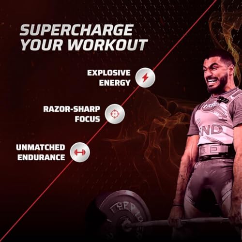 Image of Dynamite Extreme Pre Workout For Men (30 Serving, Chilli Guava) | High-Stim Pre-Workout | 9000mg Citrulline Complex | 200mg Alpha GPC | 200mg Caffeine | Not For Beginners - 540g