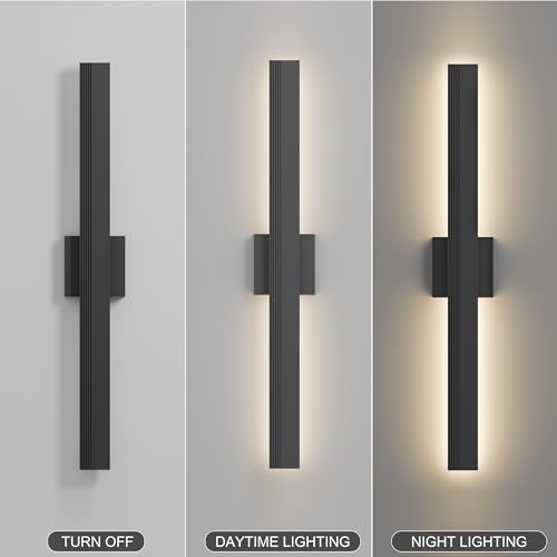 LamQee 31.5 In Aluminum Long Outdoor Wall Light, 3000K 2000LM Integrated LED Waterproof IP65, Linear Modern Exterior Lighting Fixtures Wall Mount Outside Sconce for House Porch Patio Garage Front Door by LamQee - Image 7