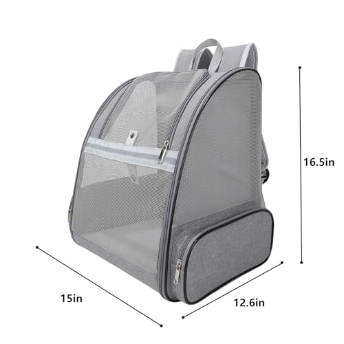 Dog Backpack Carrier,Pet Carrier for Cat/Small Dogs/Bunny,Ventilated Mesh Dog Backpack,Dog Travel Bag,Dog Bag,Small Dogs/Medium Cats Fit Up to 11lbs,Foldable Dogs Carrying Backpack