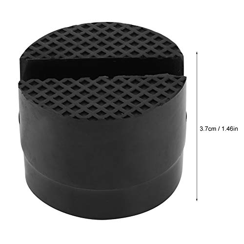 Image of Jack Rubber Pad, Black Universal Floor Jack Stand Pad Adapter Pinch Weld Side Frame Rail Protector Heavy Duty Car Lift Tool Accessories for Most Cars