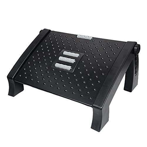 MAGHUNT フットレスト 調節可能な 足置き 角度・高さ調整可能 滑り止めラバー付き 疲労軽減 机の下の足置き台 オフィス 家庭