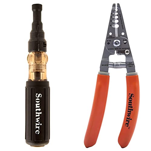 Southwire Tools & Equipment Sdcfr Conduit Fitting Reaming Screwdriver & Southwire - 58277940 Tools & Equipment S612Str 4-10 Awg Sol & 6-12 Awg Str Ergonomic Handles Wire Stripper/Cutter #TOP5