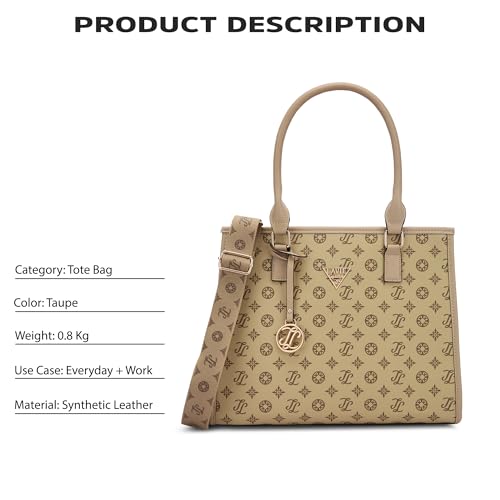 Image of Lavie Signature Women's Benton Tote Bag for Women | Tote Handbag for Work | Ladies purse | Stylish Shoulder Bag | Gift for Women