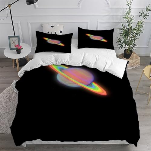 Housse de couette Voie lactée 3 pièces en microfibre résistante et durable - 6