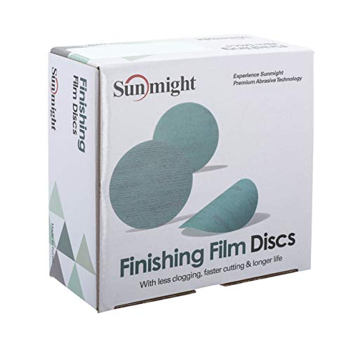 Disques abrasifs Sunmight grain 1500 adhésifs pour éliminer les défauts de vernis