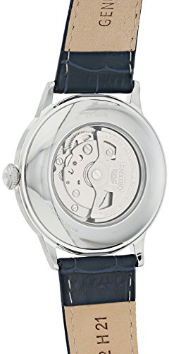 orient 39bambino open heart39 japanese automatic stainless steel and leather dress watch