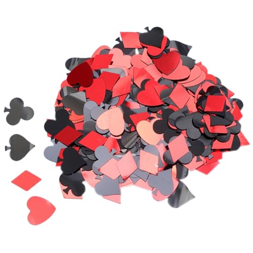 GLSTOY Decorazioni per Feste Scarti di Poker Colorati 90G Ritagli Creativi per Matrimonio Compleanno e Festival Sparsi Sul Tavolo per Atmosfera