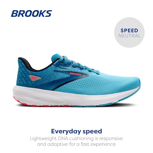 Brooks Brooks Women’s Launch 10 Neutral Running Shoe - Crystal Seas/Blue Jay/Black - 5 Medium