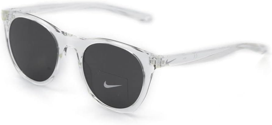 Nike EV1118-910 Horizon Sunglasses Clear Frame Color, Dark Grey Lens Tint