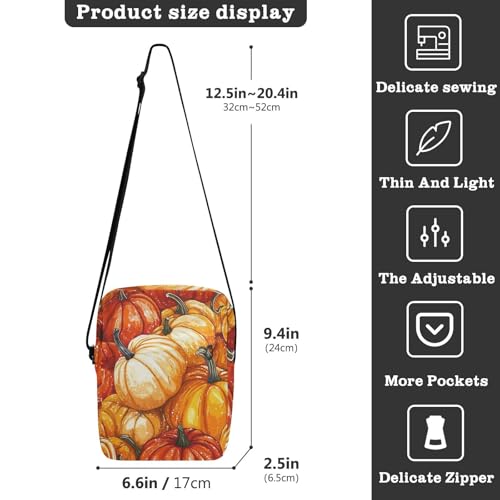 KLL Safari Orange Autumn Pumpkin messenger bag cute Vegan Leather men shoulder bag Travel Shoulder Handbags3