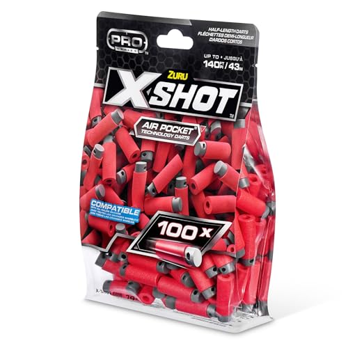 X-Shot PRO Series Kurzdart Refill - 100 Kurzdarts Nachfüllpack - Blaster-Action Zubehör