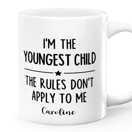 Joymade Personalized Ceramic Coffee Mug, Funny Custom Mug for Bestie, Friends, Couple, Coworker, Snowman Lovers (Who Makes The Rules)