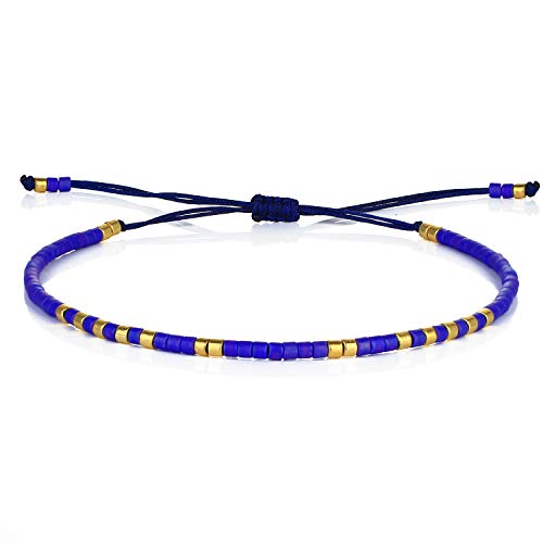 Image of C.QUAN CHI Handmade Friendship Beaded Bracelet Adjustable Colorful Miyuki Beads Bracelet