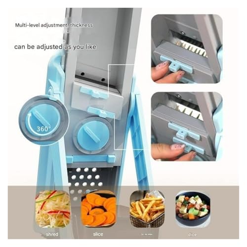 Cortador de verduras ajustable 5 en 1 para cocina miniatura 2