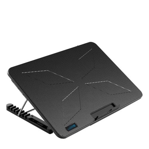 Base ajustable con ventilador para laptop miniatura 1