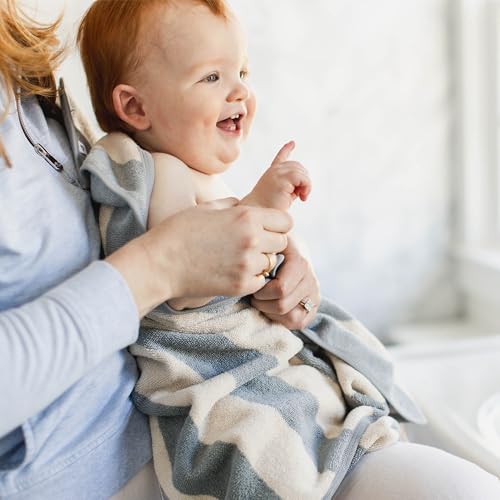 Image of Burt's Bees Baby Hooded Woven Terry Towels Organic Cotton, Unisex Bath Essentials, Soft Nursery Towel for Infants, Toddlers, Kids
