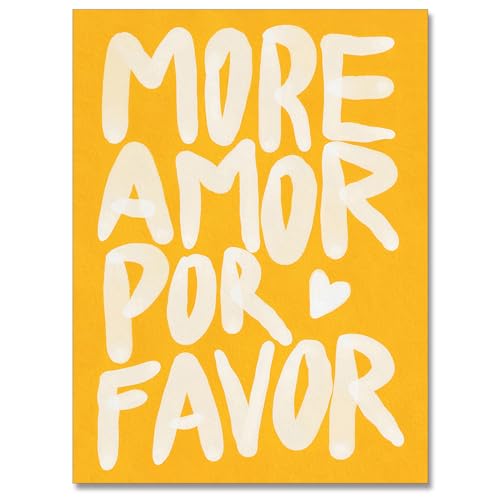 uoyien Motivational Love Quotes Wall Art Posters Modern Teen Girly Room Inspirational Wall Decor Preppy Trendy Words of Affirmation Yellow Aesthetics Prints For Bedroom Dorm Bar 16x24in Unframed
