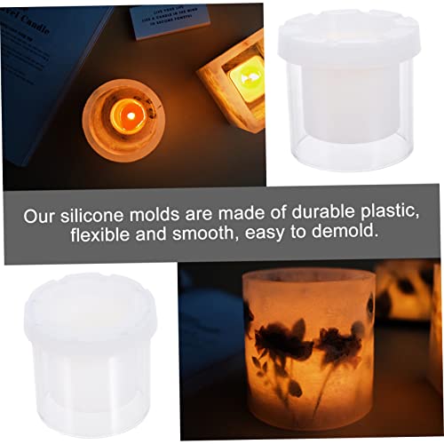 Moule à bougie cylindrique transparent SHINEOFI pour création artisanale de bougie - 7