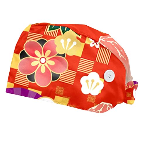 Chapeaux bouffants japonais JDEZ avec bandeau anti-transpiration pour homme et femme
