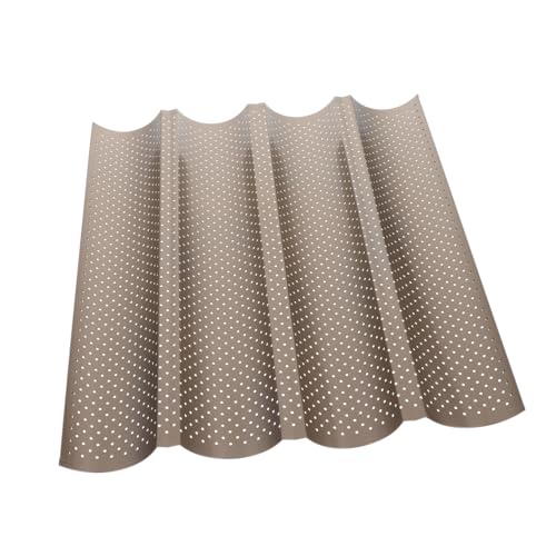 ZUNOXAZ Teglia da Forno Antiaderente per Baguette Slot in Acciaio Carbonio Resistente al Calore Stampo per Pane Francese e Hot Dog per Cucina e Panetteria Professionale