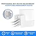 SONGCHEER-Router Shelf Wall Mount for Tp Link Deco X20 X50 X60 X55 Deco Mesh WiFi 6 WiFi Router Holder Stand Bracket Shelf Cable Organizer with Screw Mounting Kit (2Pack)