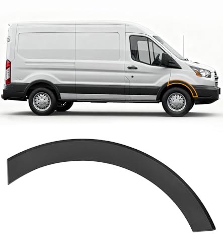 Front Passenger Side Fender Trim Compatible with 2015-2023 Ford Transit 150 250 350 350HD Front Right Door Molding Fender Flares BK3Z61278L00BB
