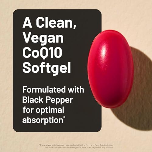 NatureWise CoQ10 100mg + Black Pepper Softgels - High Absorption Coenzyme Q10 + Black Pepper - Antioxidant for Heart Health + Cellular Energy - Vegan, Non-GMO, Gluten-Free - 30 Count[30-Day Supply] - image 3