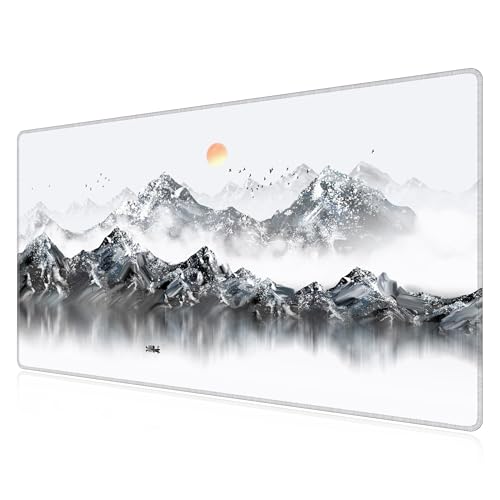 Tapis de Souris XXL anti-glissement LL-COEUR Grand format pour Bureau stable