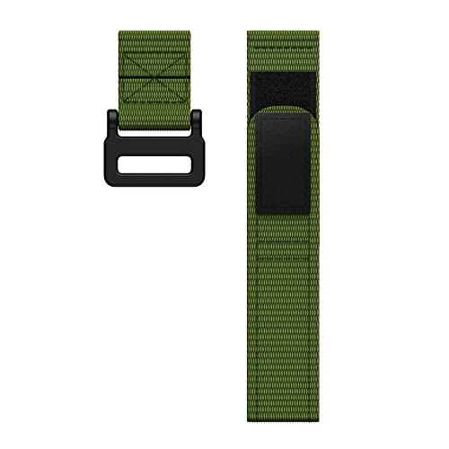 Bracelet de montre 22mm en nylon vert pour Garmin Fenix 6 et 6 Pro ajustable - 6