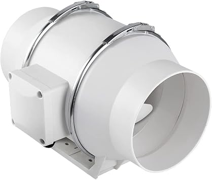 Exhaust Fan Bathroom Vent Inline Exhaust Fan with with Exhaust and Intake Silent Mode and High Power Duct Fan for Kitchen, Bathroom and Conference Room,SL 200 SL 75