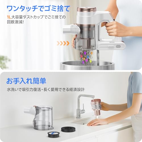 LUNINO コードレス掃除機 VC2 の商品画像 8