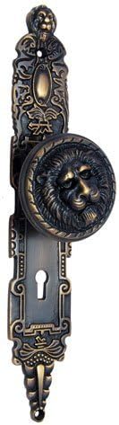Adonai Hardware ISHI Brass Door Knob with Plate