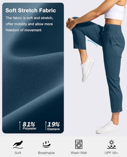 YYV Women's High-Waisted Stretch Ankle Golf Pants w/ 3 Pockets & Split Hem (XS-XXL, Various) - image 6