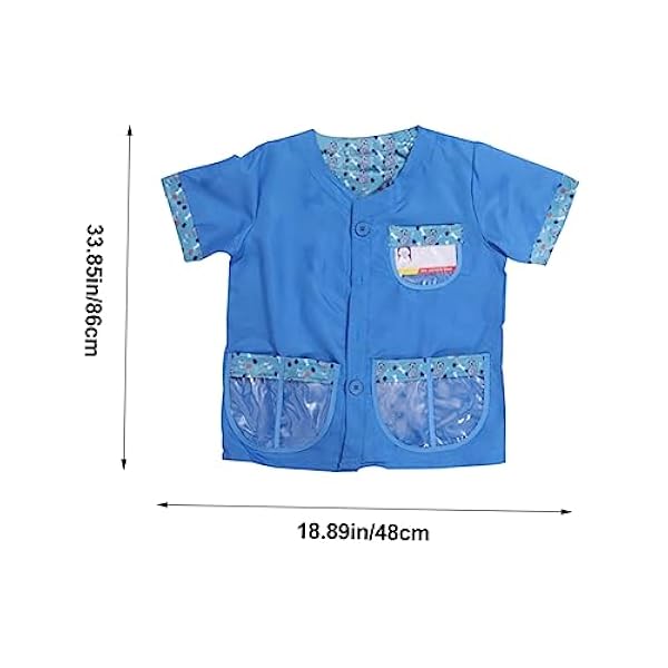 NOLITOY 3 Sets Kinderen Spelen Professionele Veterinaire Kleding Prop Set Kinderen Stethoscoop Speelgoed Pak Voor Kinderen Jurk Voor Kinderen Gesimuleerde Veterinaire Kostuums Polyester