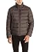 Kenneth Cole New York Men's Puffer Down Jacket with Elbow Stitch, Dark Tin, X-Large