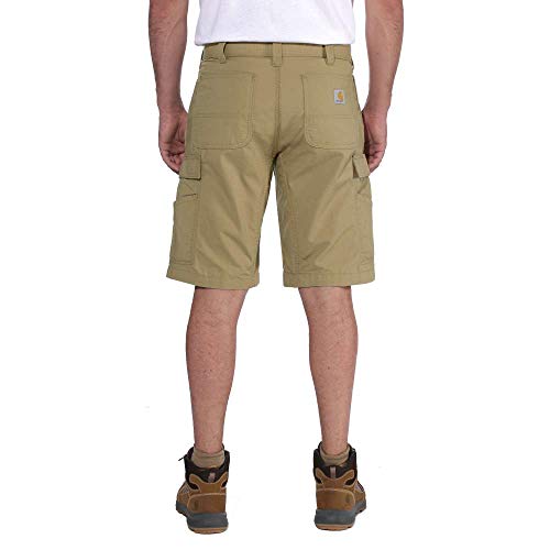 Carhartt Mens Force Relaxed Fit Ripstop Work Cargo Shorts, Dark Khaki, 32 Regular US - image 2